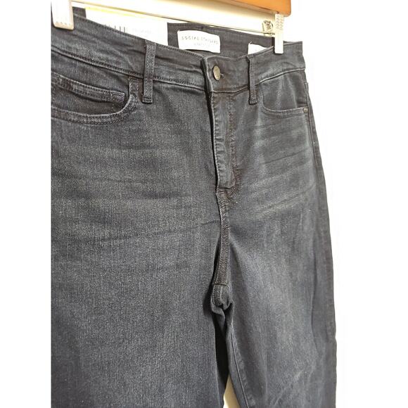 Social Standard Women's Jeans size 8 Dark Wash Normcore Retro 90s Vibe - Picture 2 of 12